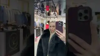 black fur coat
