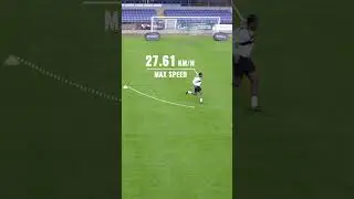 Abraham Hits 27.90 KM/H in Speed Curve Drill! #topspeed #agilitytraining #soccer #football