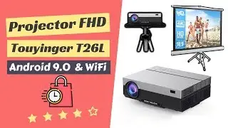 5500 Lumen FHD Projector | Android 9.0 wifi 4k media player tv box review