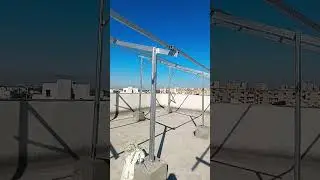 Rooftop Solar Structure by Indian Solar Solution #Solar#youtubeshorts