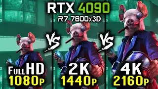 Watch Dogs: Legion - 1080p vs 1440p vs 2160p 4K - RTX 4090 | HD vs 2K vs 4K