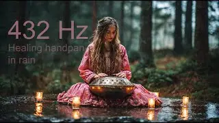Healing Handpan with Rain 🌧️ Music for Sleep & Inner Calm