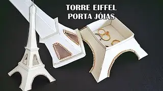 Presente Criativo Torre Eiffel (Porta Jóias) como fazer - artesanato Elton Donadon