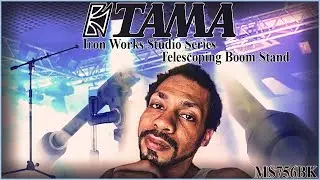 Tama Iron Works Studio MS756BK - Telescoping Boom Mic Stand