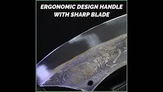 Envoy Kitchen Master Knife - Meat Cleaver with Ergonomic Rosewood Handle | Damascus Knife | Knives