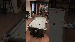 Three rail Kickshot during live 8 Ball Game #shorts #8ball #billiards
