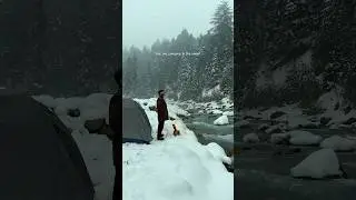 Camping in the snow sounds crazy, but it&rsquo;s so much fun.#kashmir #sonmarg #srinagar