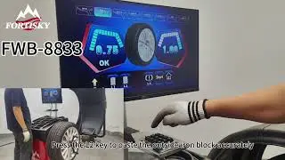 The Fortisky FWB-8833 Wheel Balancer Operations Demo