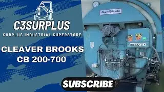 Used 700 HP Cleaver Brooks 150 PSI Steam Boiler 1994 Model CB 200-700