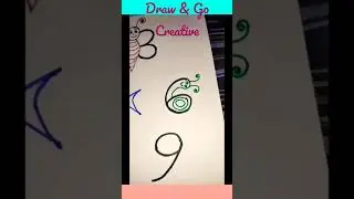 Draw pictures by using numbers 1-9. #drawing #trending #viral #cute #draw #shorts #ideas  #youtube