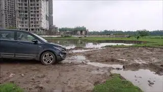 Tata Hexa XT in Stuck, full Offroading