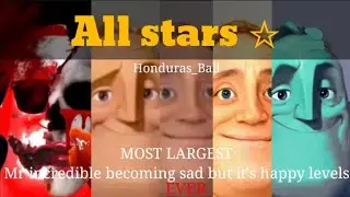 Mr incredible becoming sad but it's happy all stars