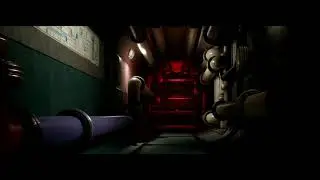 Submarine Corridor Environment in Unreal Engine 4