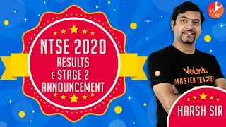 NTSE 2020 Results & Stage 2 Announcement By Harsh Priyam Sir | Vedantu Class 9 & 10