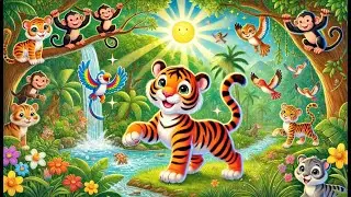 🐅 Roar Roar! The Tiger Song for Kids 🎶 | Fun Jungle Adventure