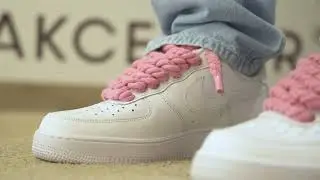 Nike Air Force 1 Low 07 White Pink Rope Laces