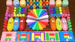 WILL YOU SATISFYING WITH CLAY PIPING BAG & FUNNY BALLOONS ? Mixing Random Into Glossy Slime #1735