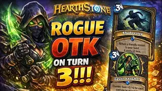 Hearthstone Rogue Deck OTK on Turn 3!!!