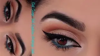 Cut Crease Teal Eyeliner Makeup Look | Beauty by Saba