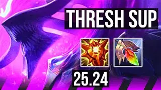 THRESH & Yunara vs PYKE & Samira (SUP) | Perfect KDA: 5/0/13 | EUW Master | 25.24