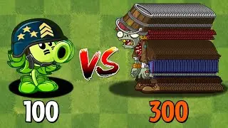 PVZ 2 Challenge - 100 Plants Max Level Vs 300 Buckethead Pirate Zombies - Who Will Win?