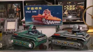 Space Tank Made in China starting in 1969. Two versions. Robby the robot inspired.