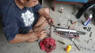 change fork oil seal & dust seal