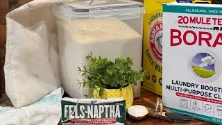 For Less than $15 Make  Homemade Powder Laundry Detergent 