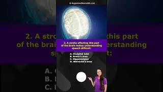 Stroke Nursing Quiz for Nursing School Students, Nurses, & NCLEX Review #shorts