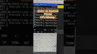 Qubic Mining on Android Phone - CPU Mining #qubic #crypto #shorts #android #mining