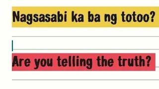 Basic Tagalog English Translation/ Daily Expression Practice Speaking English / Learn how to speak