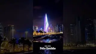 Doha Corniche | Qatar weather  🌊🌊⛈️. #qatarnews #qatarweather #rain #oman #latestnews #malluqatar
