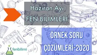 Haziran Ayı FEN BİLİMLERİ ÖRNEK SORU ÇÖZÜMLERİ-2020
