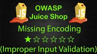 Missing Encoding - Improper Input Validation - OWASP Juice Shop - Walkthrough - Solution