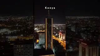 Beautiful city #konyaturkey #konya #turkey #city #night #dronevideo #explore #shorts