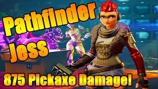 Fortnite - Turbo Farm Everything With Pathfinder Jess 2019 | 875 Pickaxe Damage! (Fortnite STW)