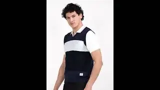 Colorblock V Neck Sweater