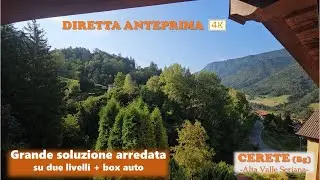 NON PI&Ugrave; DISPONIBILE: ALTA VALLE SERIANA - CERETE (BG), 2 livelli arredato con box