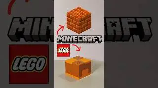 Блок смоляных кирпичей LEGO против Minecraft OG.