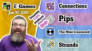 NYT Connections, Pips, Mini Crossword, and Strands | Jan 30, 2026