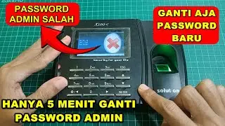 HANYA 5 MENIT!!! Cara Mengganti Password Admin Mesin Absensi Fingerprint Solution
