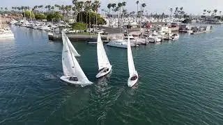 2025 Wet Wednesday Series 1   Week 3   Club Soling B Fleet   Race 6 start