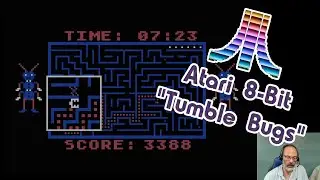 Atari 8-Bit Game Play, Tumble Bugs