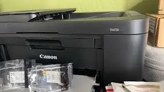 Canon TR4700 series HOW TO: replace ink & setup with-fi