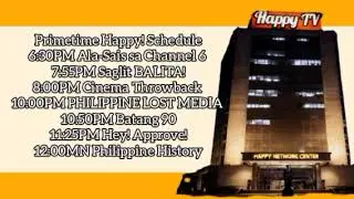 Happy TV 6 Primetime Happy! Schedule 