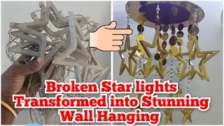 DIY broken lights transformed into stunning Wall Hanging Decorative Craft