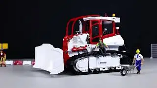 Metal LESU 1/14 RC Hydraulic Dozer Aoue 850K Remote Control Bulldozer Model