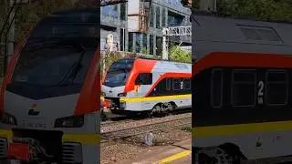 UNIQUE AND SATISFYING SUBURBAN TRAIN IN WARSAW POLAND 🇵🇱 SHORT #shorts #viralvideo #trending #short