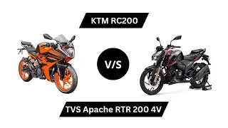 KTM RC 200 vs TVS Apache RTR 200 4V