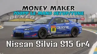 GT7 Money Method | Swapped Nissan Silvia Touring Gr4 | 700PP Le Mans Setup/Strategy